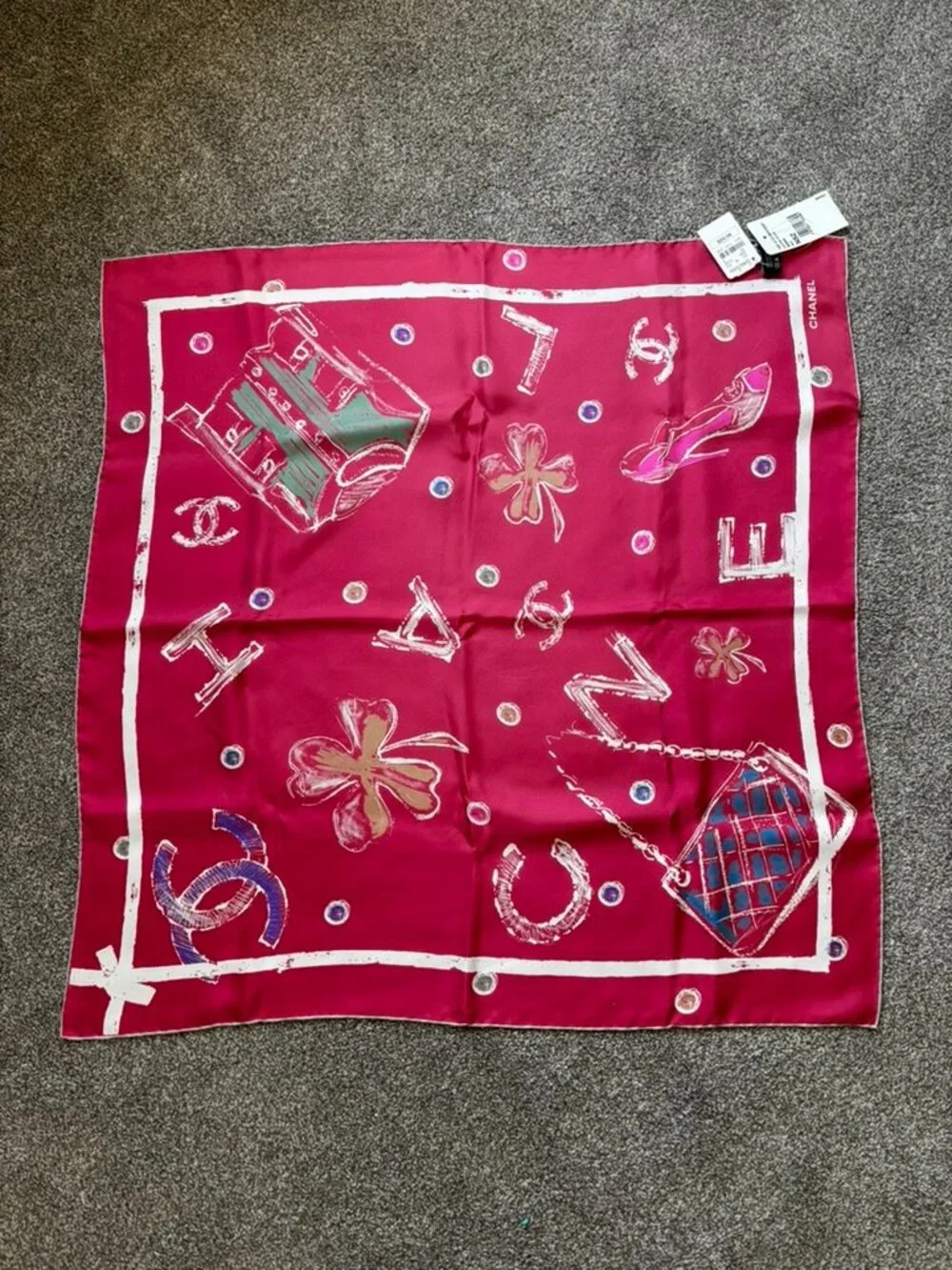 NWT Chanel Lucky Charms 2014 Scarf